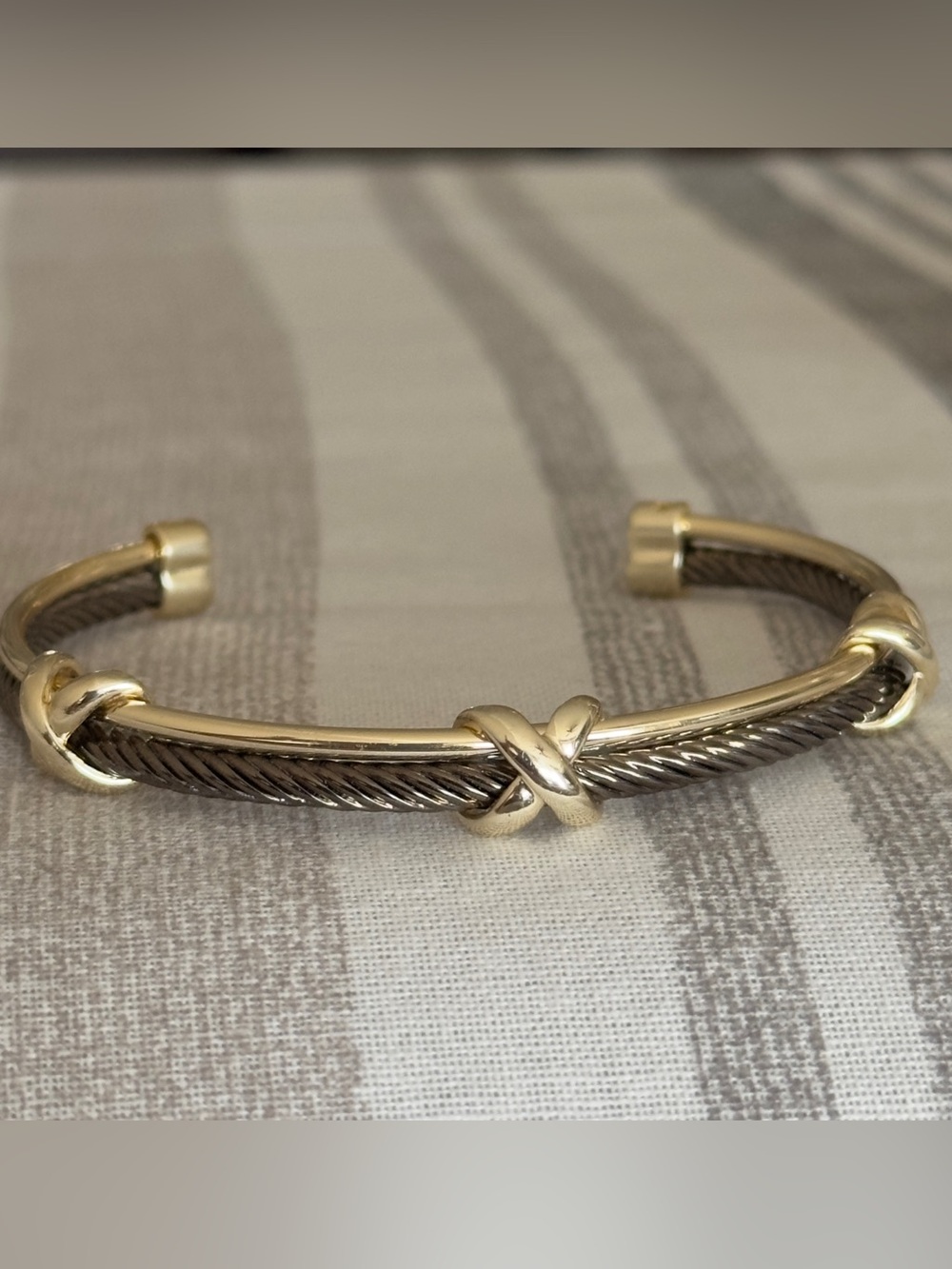 Two-Tone Double Strand Cuff